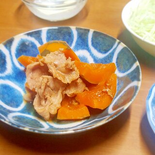 かぼちゃと豚肉の煮物